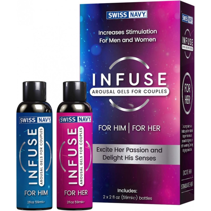 Возбуждающие гели для пар SWISS NAVY INFUSE Arousal Gels for Couples SNINF50ML